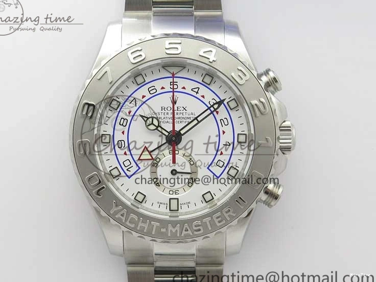 MiroTime 0126 Lightweight YachtMaster II 116689 SS JF 1:1 Best Edition White Dial Ceramic Bezel on SS Bracelet A7750 V 3184